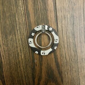 Black Ghost Pattern Phone Ring Holder